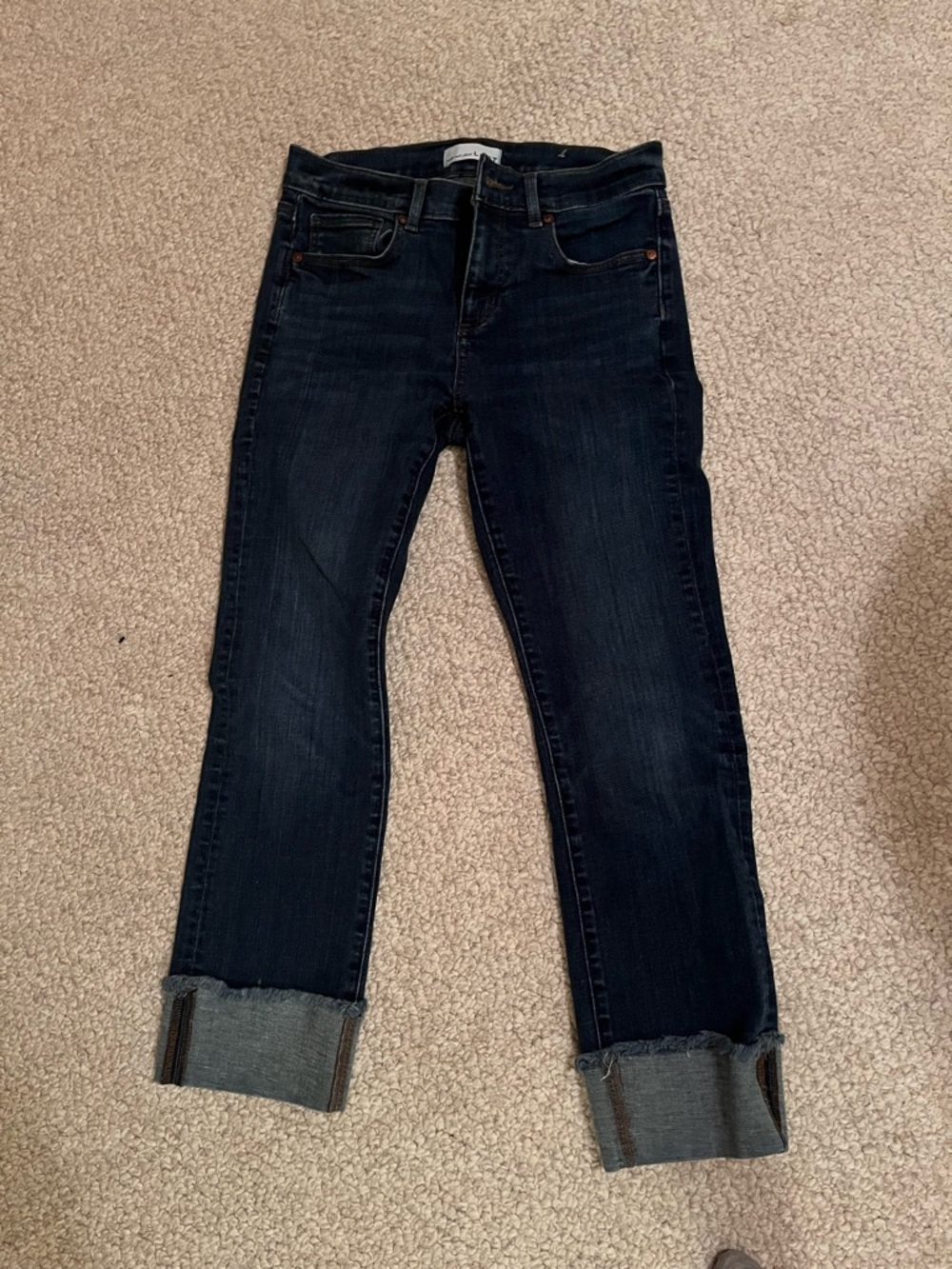 LOFT Dark Indigo Crop Jeans